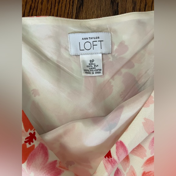 Vintage Ann Taylor Silk Floral Skirt - Picture 2 of 6